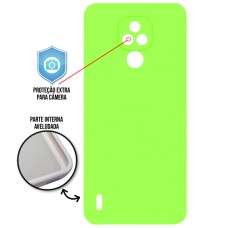 Capa Motorola Moto E7 - Cover Protector Verde Limão